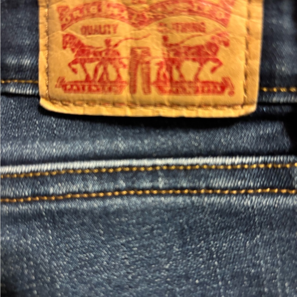 Levi's Midrise Blue Skinny Jeans Cotton/Poly Blend Stretch Women’s Size 12 - Picture 7 of 9